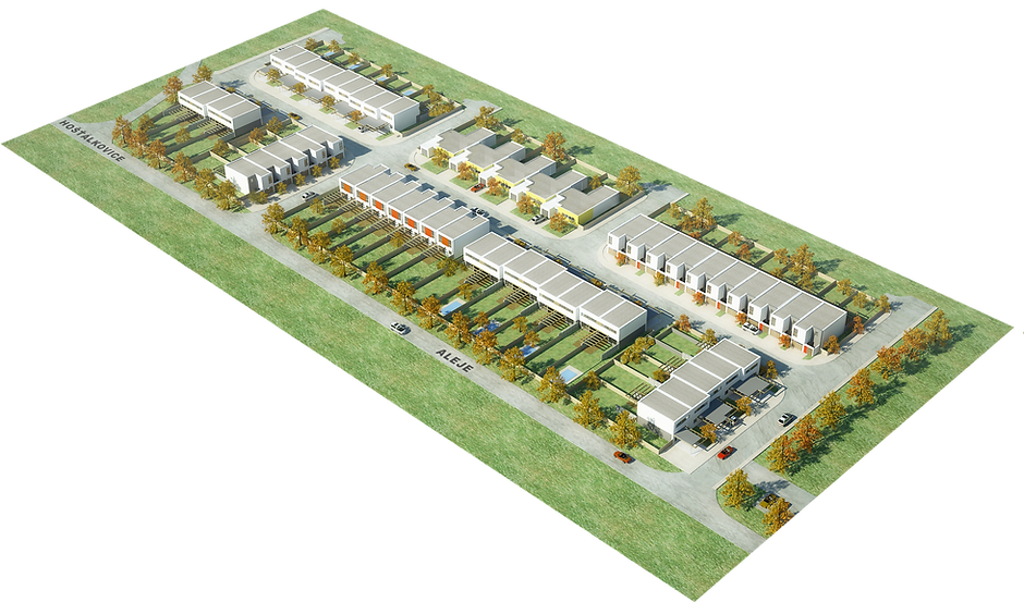 Galerie: Projekt Výstavba řadových domů v Ostravě - Hošťálkovicích